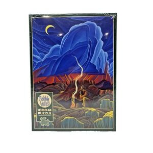 NIB Cobble Hill Puzzle - All Nighter Cowboy nature 1000 Piece Puzzle